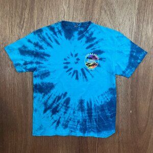 "Life's a Beach: Puerto Vallarta Mexico" Men's Large Tie-Dyed T-Shirt